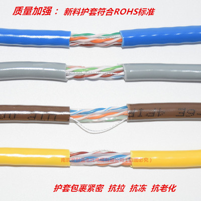 安普超六類網(wǎng)絡線詳解 8芯0.58全銅/純銅300米箱裝，品質(zhì)成就高效網(wǎng)絡